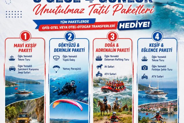 3 Gece 4 Günlük Unutulmaz Tatil Paketleri